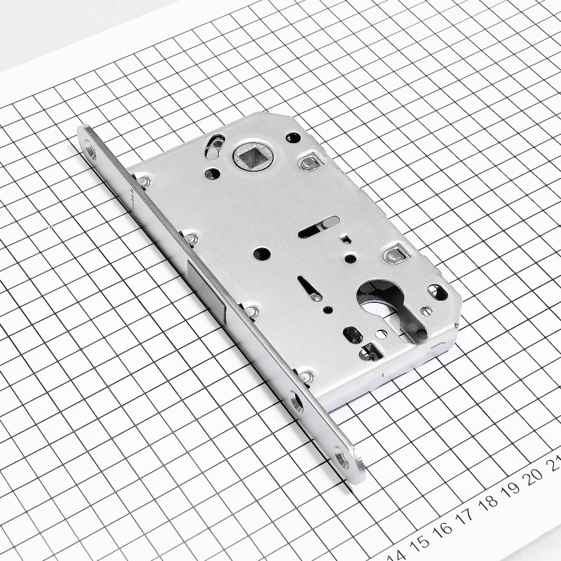 Замок дверной магнитный Doorlock DL451M/С/50/85/18/SN, цилиндровый, матовый никель