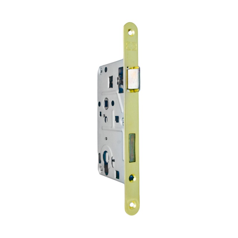 Замок дверной DOORLOCK DL402, цилидровый, полированная латунь