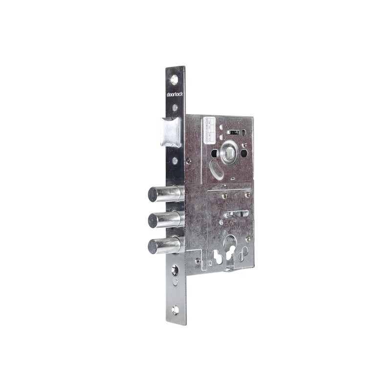 Замок врезной DOORLOCK DL8252С, цилиндровый, хромированный