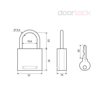 Навесной замок Фабрика замков 303F-40
