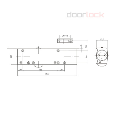 Доводчик DOORLOCK 210 BC