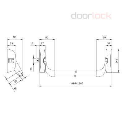 Механизм системы &quot;антипаника&quot; DL PD900FR
