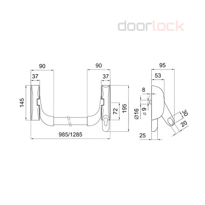 Механизм системы &quot;антипаника&quot; DL PD910FR-BAR