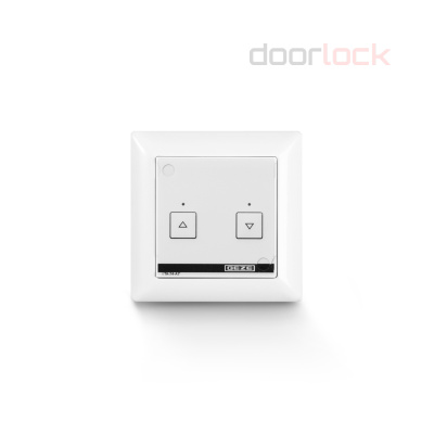 Переключатель GEZE AS500 LTA-24-AZ для вентиляции, 24V DC, двухклавишный, с индикацией, накладной