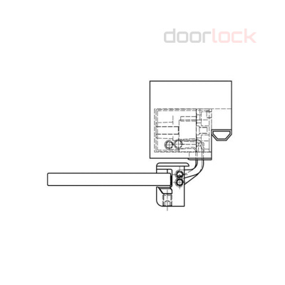 Петля SIMONSWERK Tectus TEG 310 2D 040- матовая нержавеющая сталь для стеклянных дверей