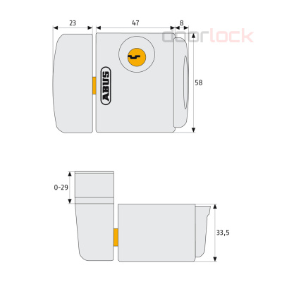 Оконный замок ABUS FTS 3003