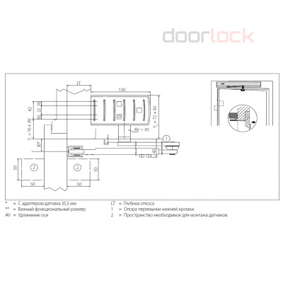 Привод распашной GEZE Powerturn F с рычажной тягой, серебристый