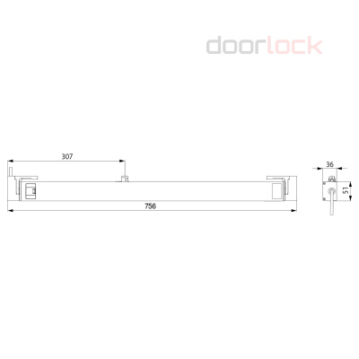 Привод для фрамуг цепной GEZE Powerchain L/600 24V EV1 (серебристый)