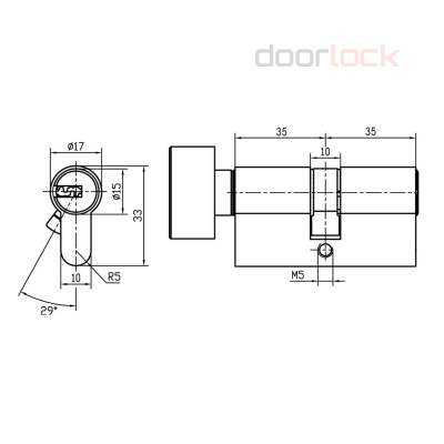 Цилиндр APECS Premier RT-C-G