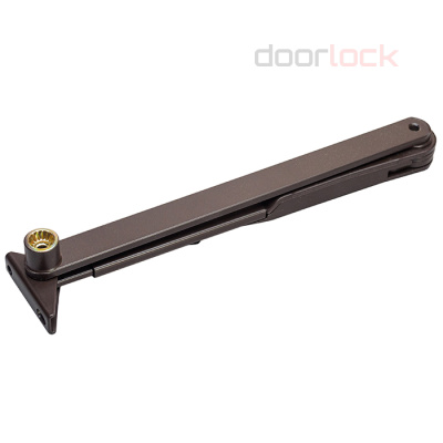 Тяга рычажная для GEZE 2000/4000 Hold open, неотключаемая фиксация, серебристая