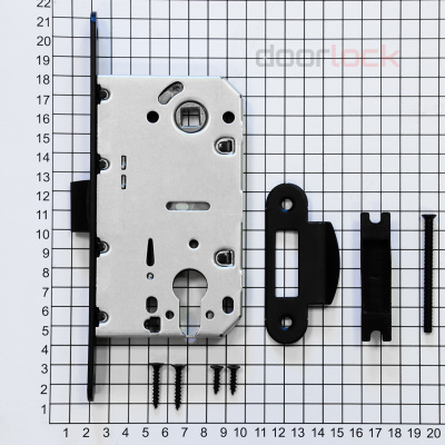 Замок дверной Doorlock V 431/С/50/85/18/SCr, цилиндровый, матовый хром